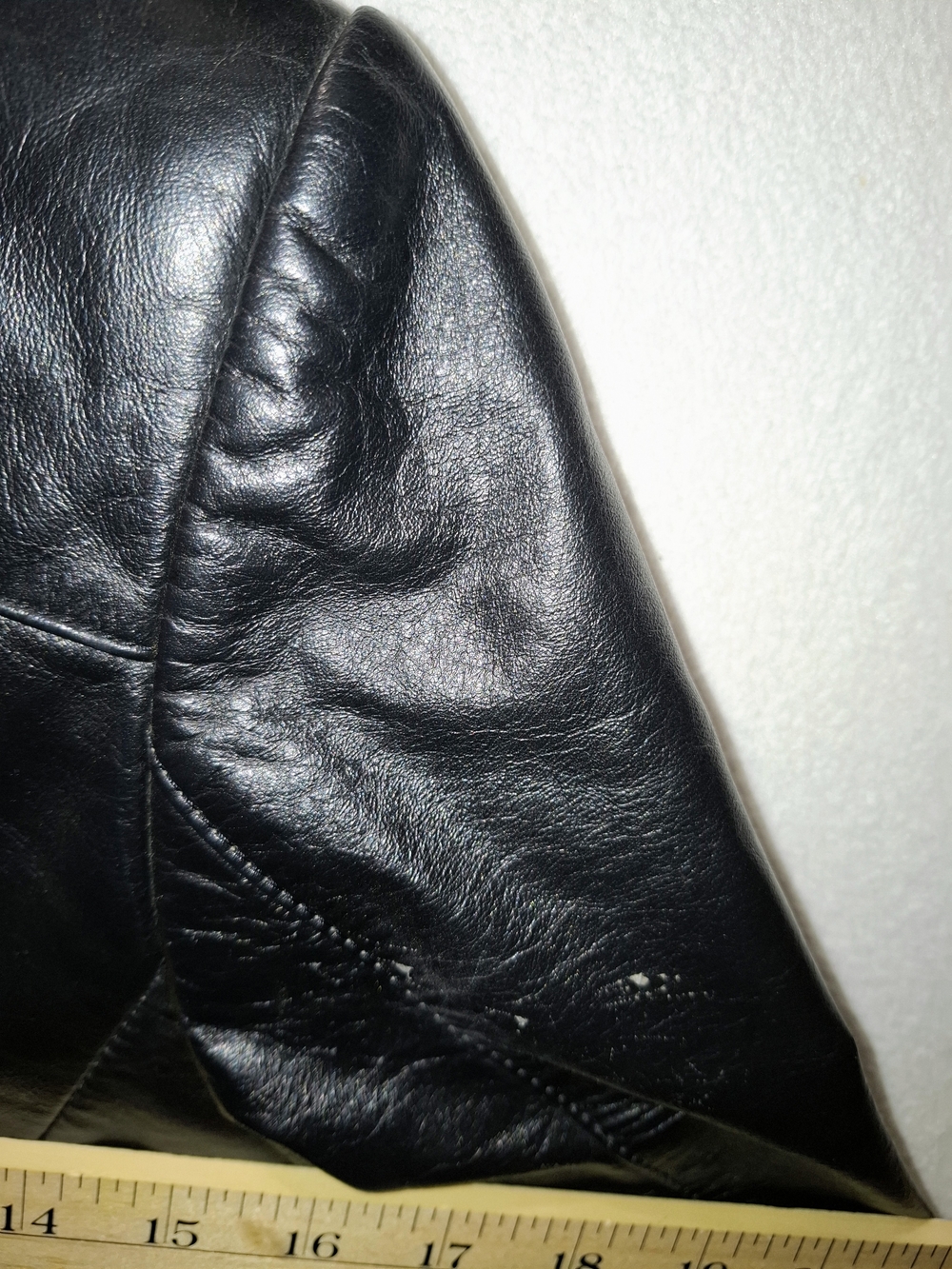 Vintage 80's Wilson Black Leather Tailored Jacket - Picture 6 of 14